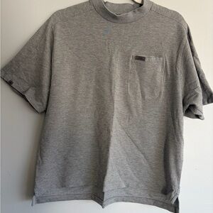 Figs Gray Short Sleeve Tee
